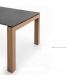  Table extensible en Céramique KU/01 PLUS avec option pieds en bois chêne massif ou hêtre massif livrée à Monaco        