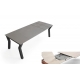  Table avec allonges KU/06 pour intérieur et extérieur avec plateau en Céramique sur verre ou en Dekton              