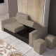 Armoire Lit Vertical PARIS avec Canapé confortable - Meuble gain de place personnalisable
