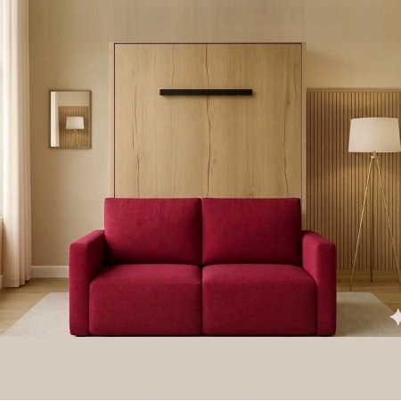 Lit escamotable vertical 140 avec Canapé pour remplacer un canapé-lit ou un convertible dans un studio à Cannes dans le 06