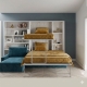 Armoire Lits superposés escamotables TRIPLE AVEC CANAPE D'ANGLE pour optimiser l'espace à petit prix dans le Var à la Seyne