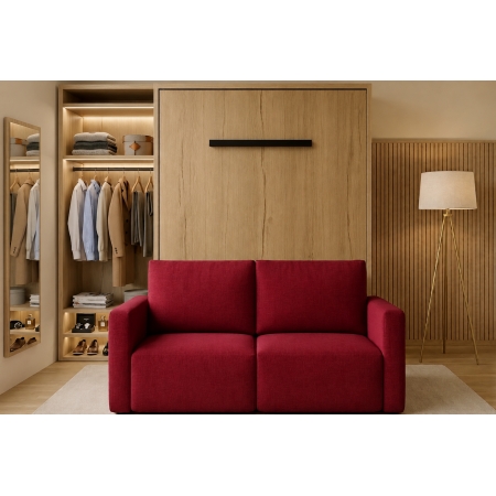 Lit escamotable vertical 140 avec Canapé pour remplacer un canapé-lit ou un convertible dans un studio à Cannes dans le 06